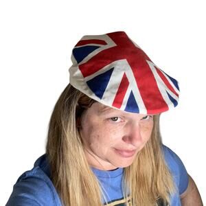 Bowstone Brand Union Jack Flat Cap Hat British Flag Cotton Made in GB One Size